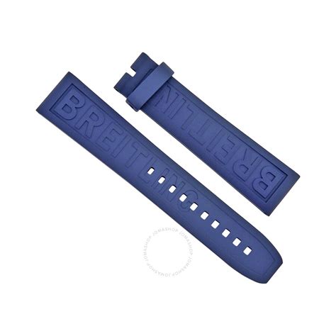 breitling 24mm rubber strap|20mm blue rubber watch strap.